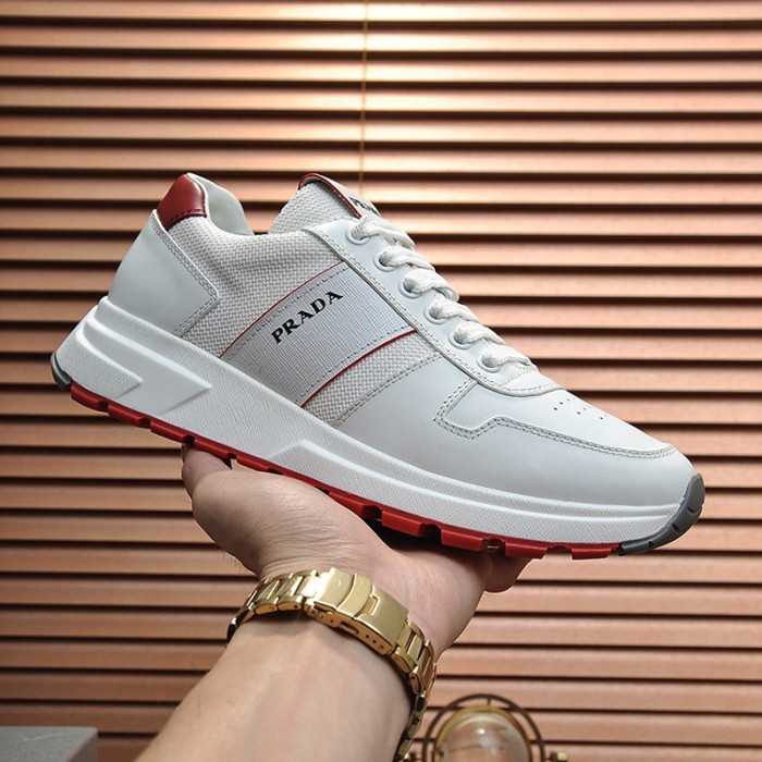 Prada Mens Shoes Sneakers Casual Shoes for Men Luxury Brand Breathable Fashion Sneakers with Original Box