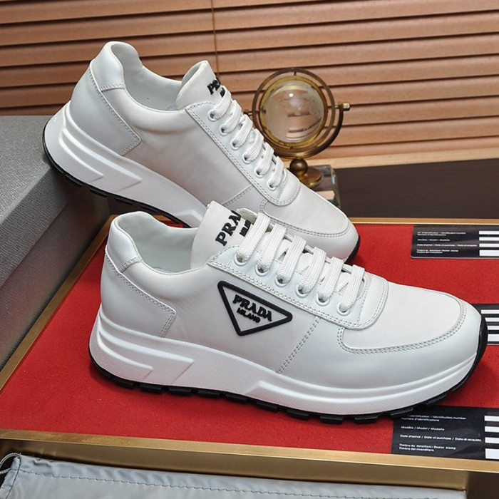 Prada Mens Shoes Sneakers Casual Shoes for Men Luxury Brand Breathable Fashion Sneakers with Original Box