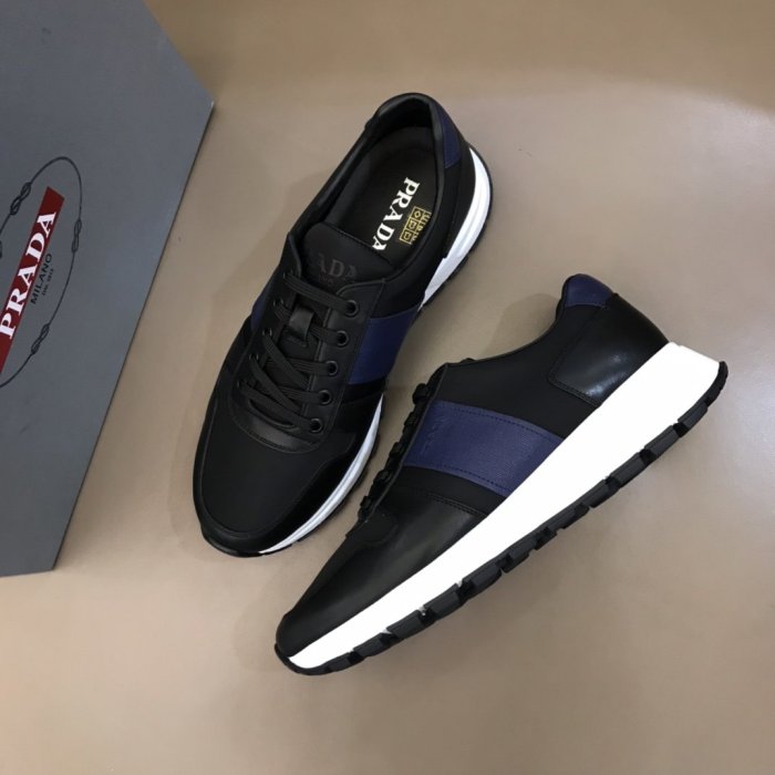 Prada Mens Shoes Sneakers Casual Shoes for Men Luxury Brand Breathable Fashion Sneakers with Original Box