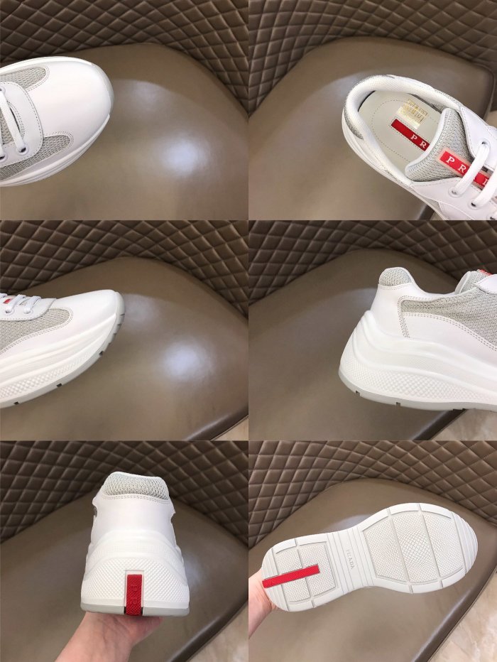 Prada Mens Shoes Sneakers Casual Shoes for Men Luxury Brand Breathable Fashion Sneakers with Original Box