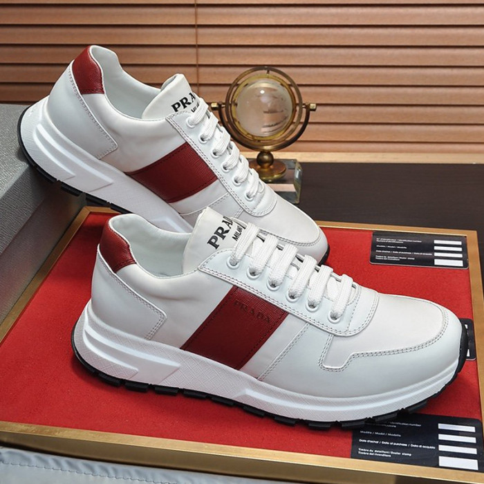 Prada Mens Shoes Sneakers Casual Shoes for Men Luxury Brand Breathable Fashion Sneakers with Original Box