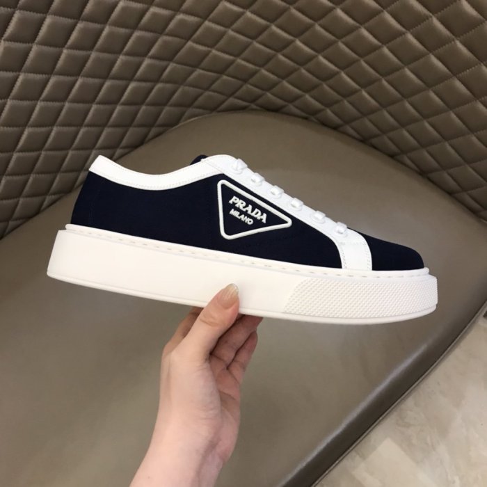 Prada Mens Shoes Sneakers Casual Shoes for Men Luxury Brand Breathable Fashion Sneakers with Original Box