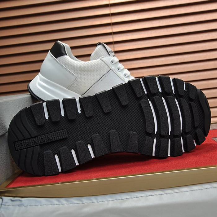 Prada Mens Shoes Sneakers Casual Shoes for Men Luxury Brand Breathable Fashion Sneakers with Original Box