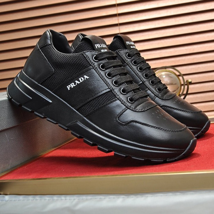 Prada Mens Shoes Sneakers Casual Shoes for Men Luxury Brand Breathable Fashion Sneakers with Original Box