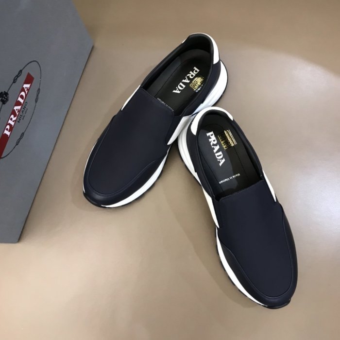 Prada Mens Shoes Sneakers Casual Shoes for Men Luxury Brand Breathable Fashion Sneakers with Original Box