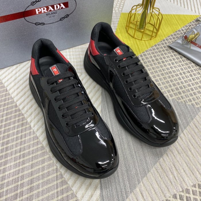 Prada Mens Shoes Sneakers Casual Shoes for Men Luxury Brand Breathable Fashion Sneakers with Original Box