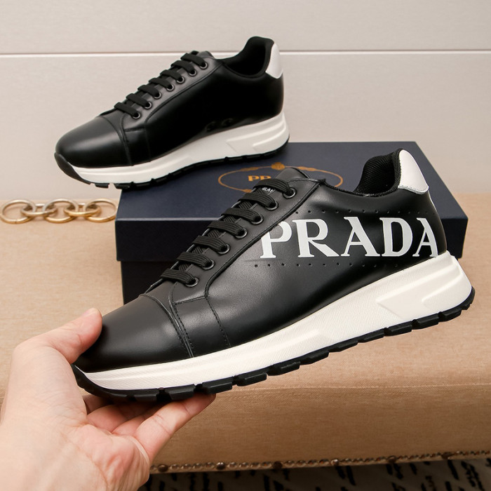 Prada Mens Shoes Sneakers Casual Shoes for Men Luxury Brand Breathable Fashion Sneakers with Original Box