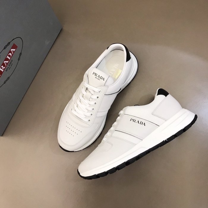 Prada Mens Shoes Sneakers Casual Shoes for Men Luxury Brand Breathable Fashion Sneakers with Original Box