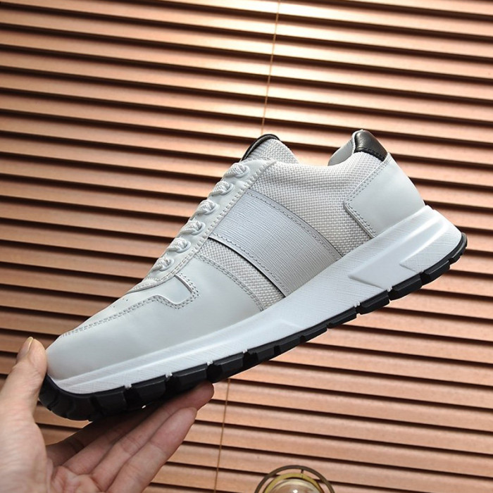 Prada Mens Shoes Sneakers Casual Shoes for Men Luxury Brand Breathable Fashion Sneakers with Original Box
