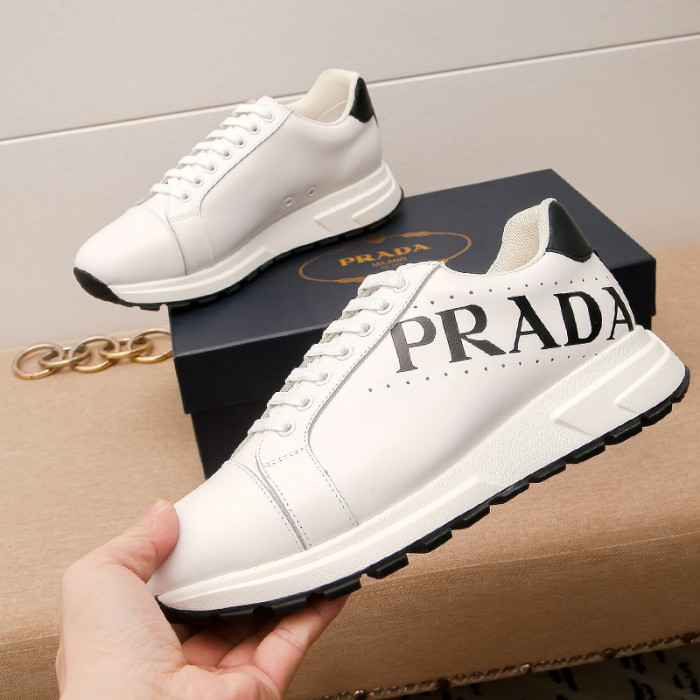 Prada Mens Shoes Sneakers Casual Shoes for Men Luxury Brand Breathable Fashion Sneakers with Original Box