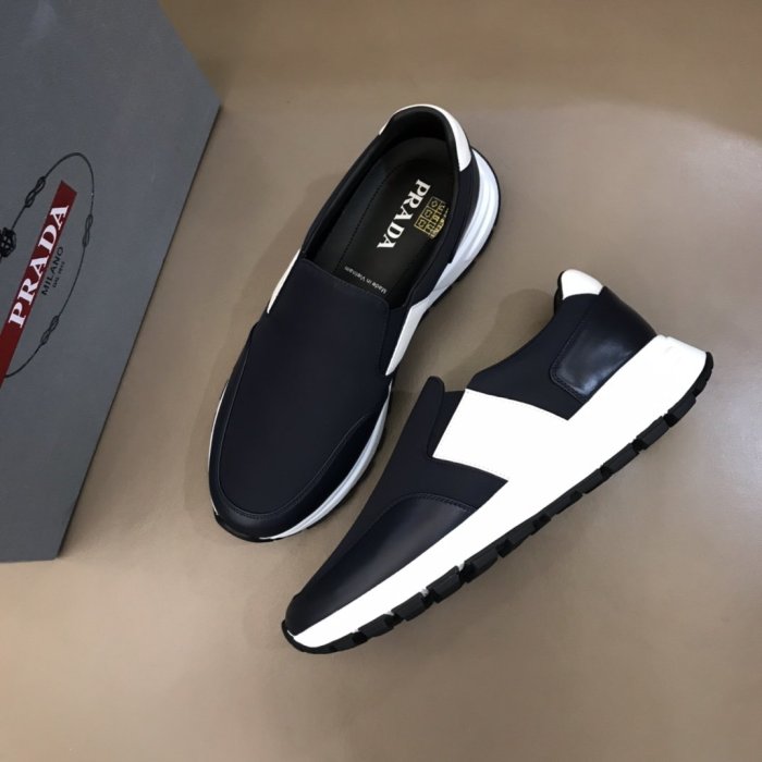 Prada Mens Shoes Sneakers Casual Shoes for Men Luxury Brand Breathable Fashion Sneakers with Original Box