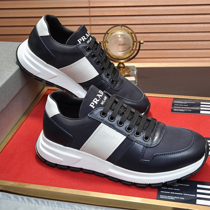 Prada Mens Shoes Sneakers Casual Shoes for Men Luxury Brand Breathable Fashion Sneakers with Original Box