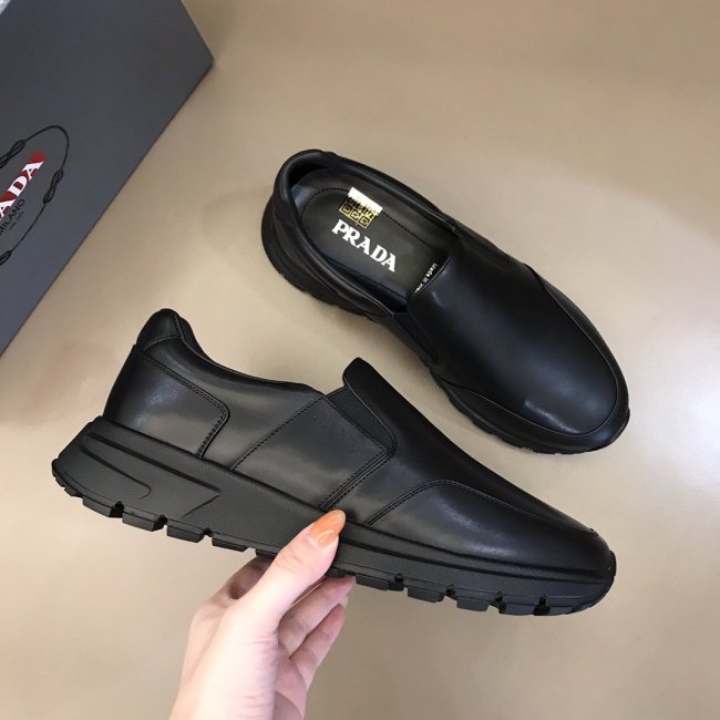 Prada Mens Shoes Sneakers Casual Shoes for Men Luxury Brand Breathable Fashion Sneakers with Original Box