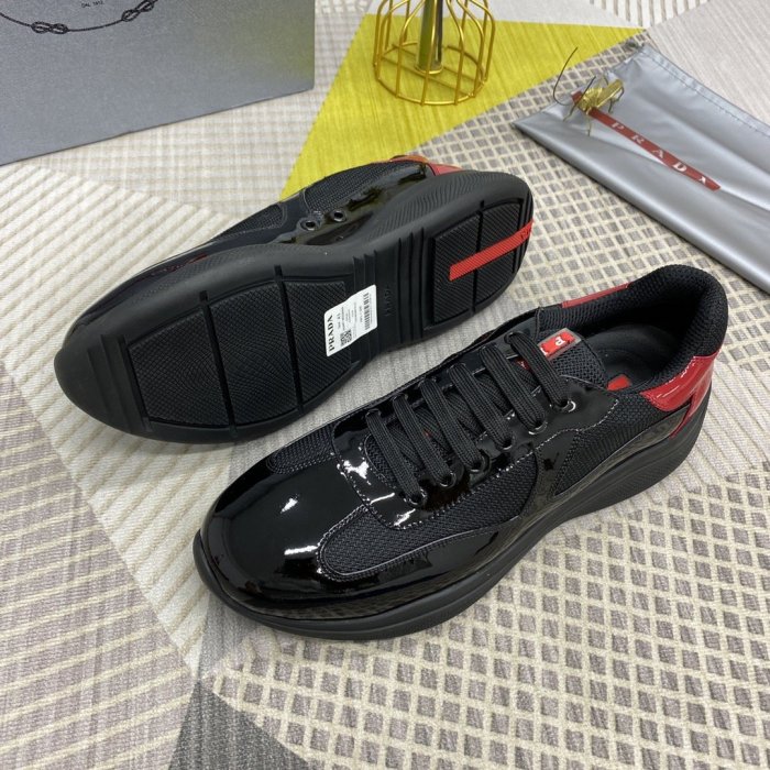 Prada Mens Shoes Sneakers Casual Shoes for Men Luxury Brand Breathable Fashion Sneakers with Original Box