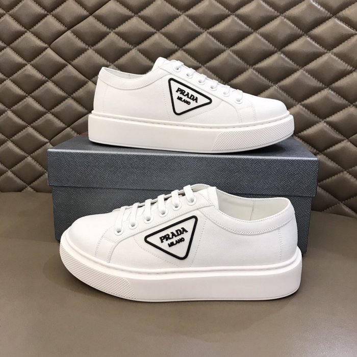 Prada Mens Shoes Sneakers Casual Shoes for Men Luxury Brand Breathable Fashion Sneakers with Original Box