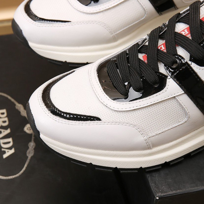 Prada Mens Shoes Sneakers Casual Shoes for Men Luxury Brand Breathable Fashion Sneakers with Original Box