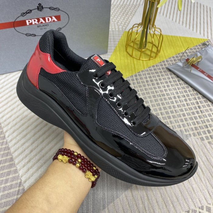 Prada Mens Shoes Sneakers Casual Shoes for Men Luxury Brand Breathable Fashion Sneakers with Original Box