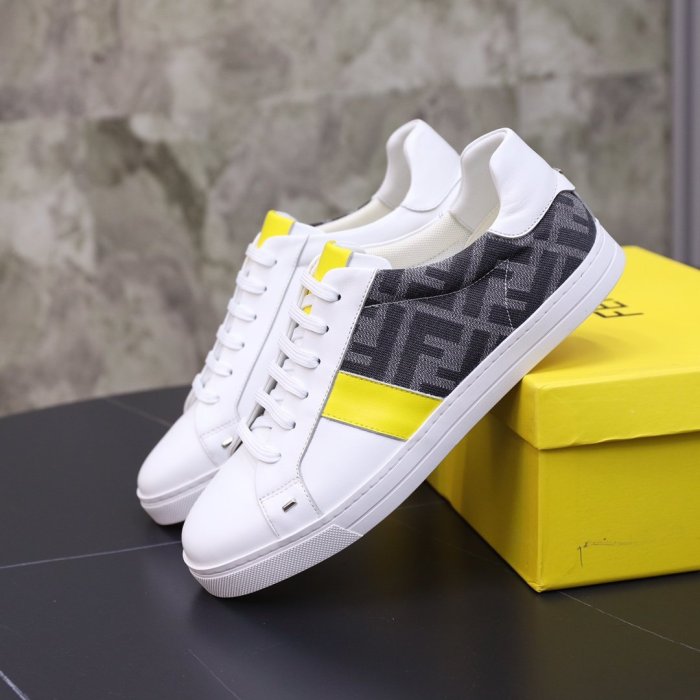 Fendi Mens Shoes Fashion Sneakers Luxury Brand Casual Shoes for Men with Original Box
