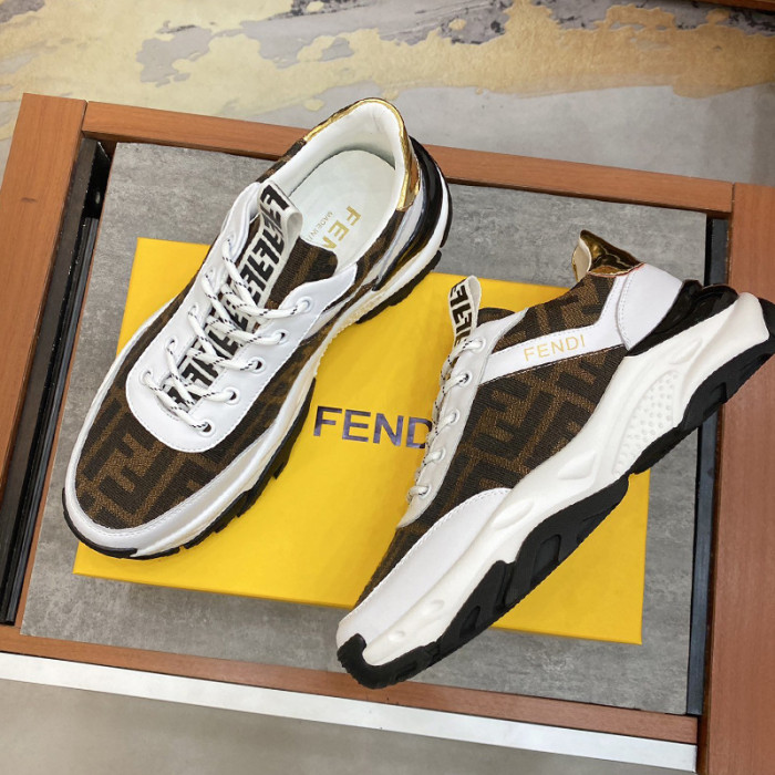 Fendi Mens Shoes Fashion Sneakers Luxury Brand Casual Shoes for Men with Original Box