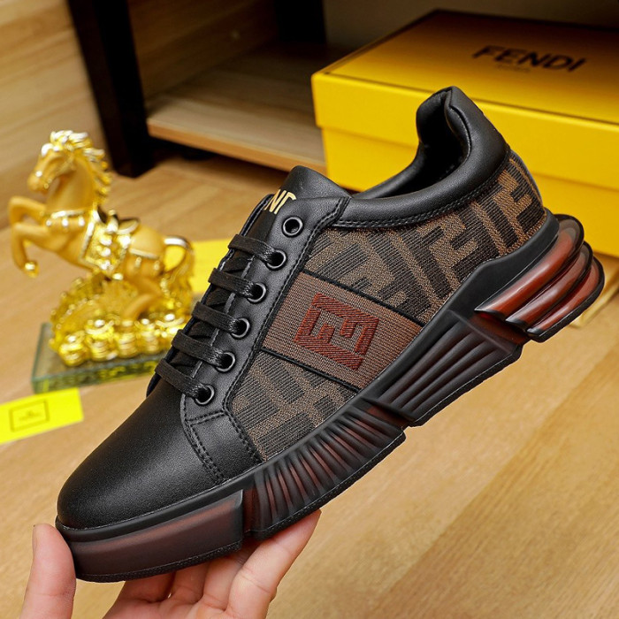 Fendi Mens Shoes Fashion Sneakers Luxury Brand Casual Shoes for Men with Original Box