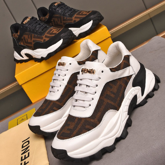 Fendi Mens Shoes Fashion Sneakers Luxury Brand Casual Shoes for Men with Original Box