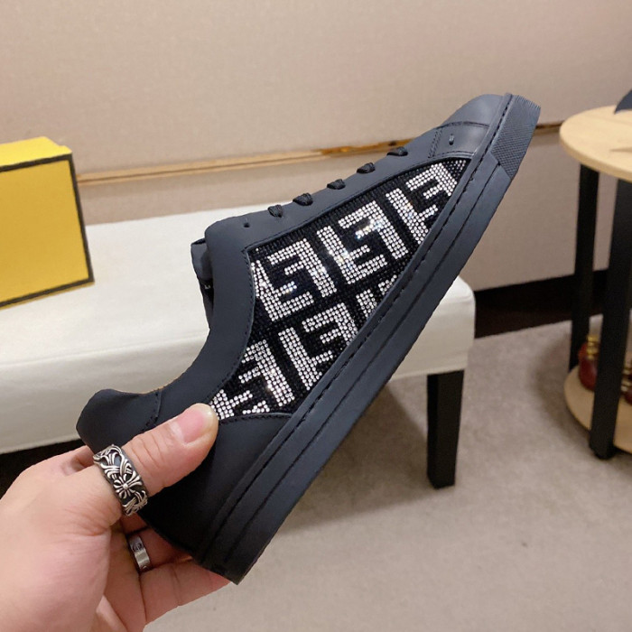 Fendi Mens Shoes Fashion Sneakers Luxury Brand Casual Shoes for Men with Original Box