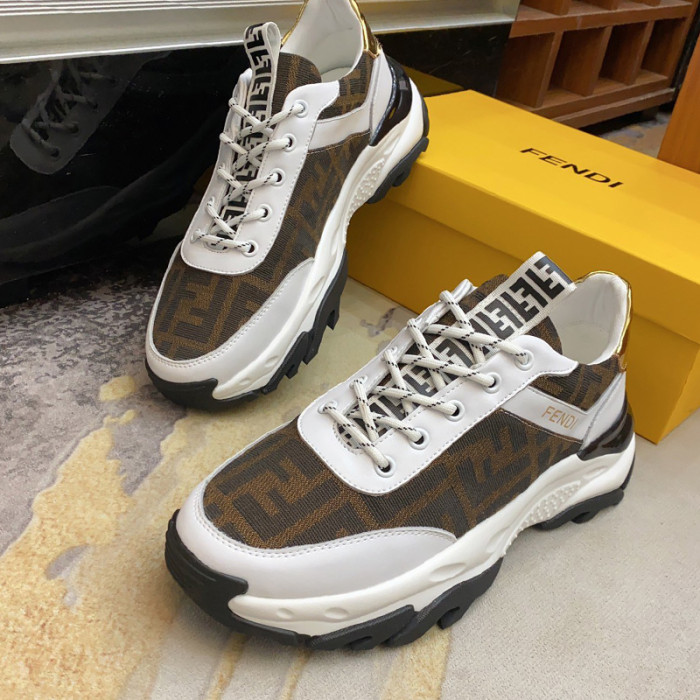 Fendi Mens Shoes Fashion Sneakers Luxury Brand Casual Shoes for Men with Original Box
