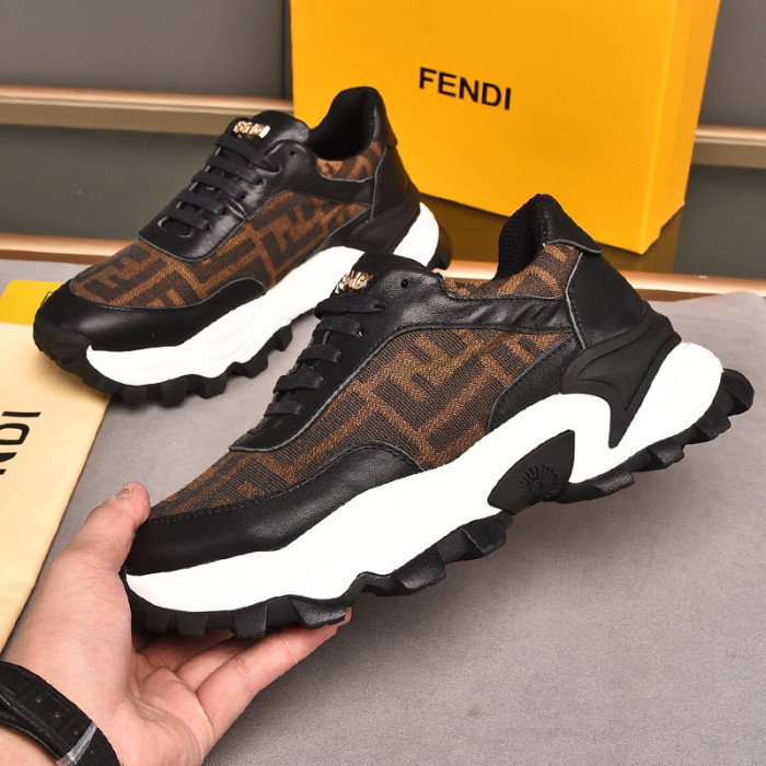 Fendi Mens Shoes Fashion Sneakers Luxury Brand Casual Shoes for Men with Original Box
