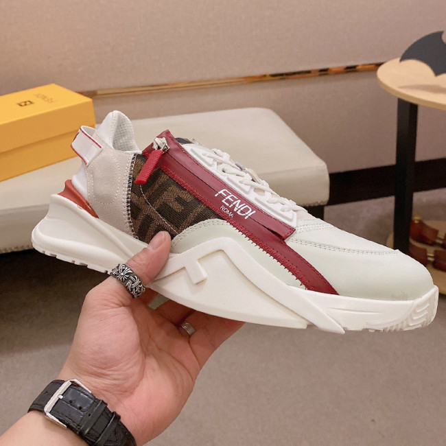 Fendi Mens Shoes Fashion Sneakers Luxury Brand Casual Shoes for Men with Original Box