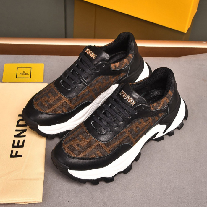 Fendi Mens Shoes Fashion Sneakers Luxury Brand Casual Shoes for Men with Original Box