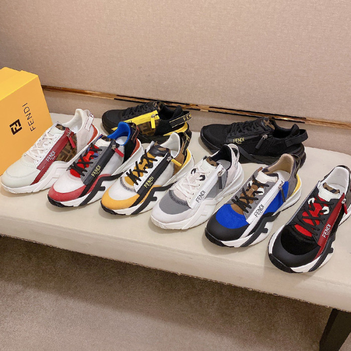 Fendi Mens Shoes Fashion Sneakers Luxury Brand Casual Shoes for Men with Original Box
