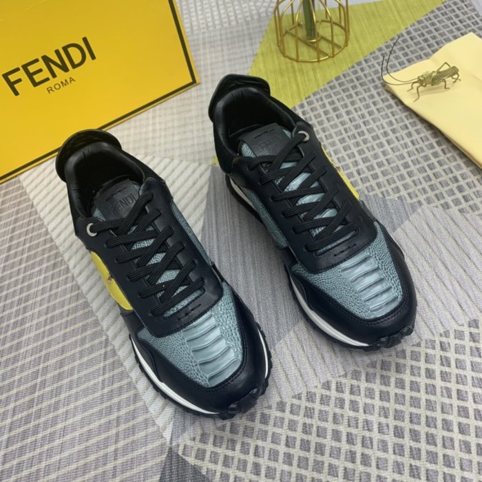 Fendi Mens Shoes Fashion Sneakers Luxury Brand Casual Shoes for Men with Original Box
