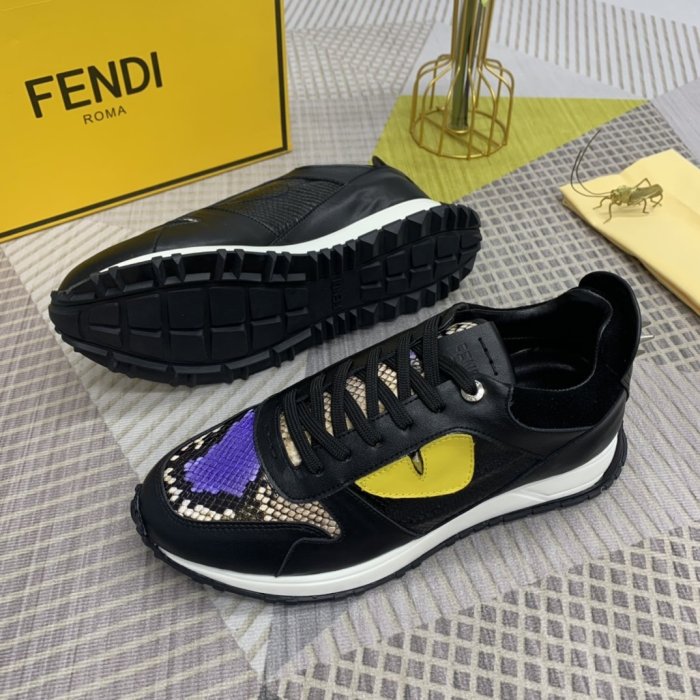 Fendi Mens Shoes Fashion Sneakers Luxury Brand Casual Shoes for Men with Original Box