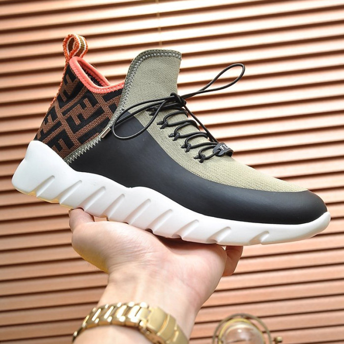 Fendi Mens Shoes Fashion Sneakers Luxury Brand Casual Shoes for Men with Original Box