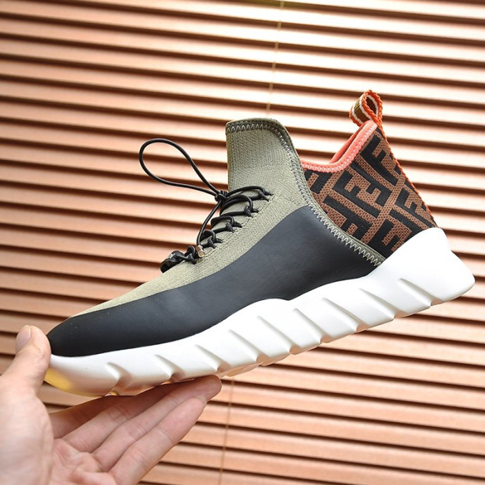 Fendi Mens Shoes Fashion Sneakers Luxury Brand Casual Shoes for Men with Original Box