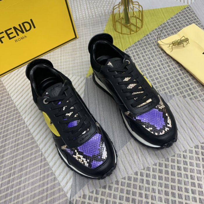 Fendi Mens Shoes Fashion Sneakers Luxury Brand Casual Shoes for Men with Original Box