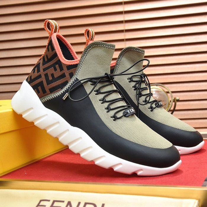 Fendi Mens Shoes Fashion Sneakers Luxury Brand Casual Shoes for Men with Original Box