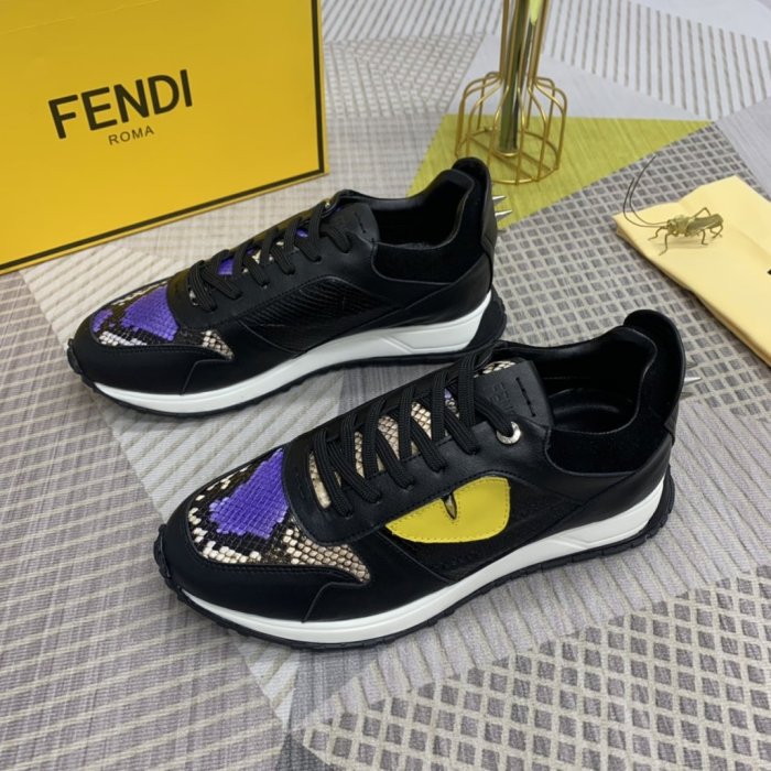 Fendi Mens Shoes Fashion Sneakers Luxury Brand Casual Shoes for Men with Original Box