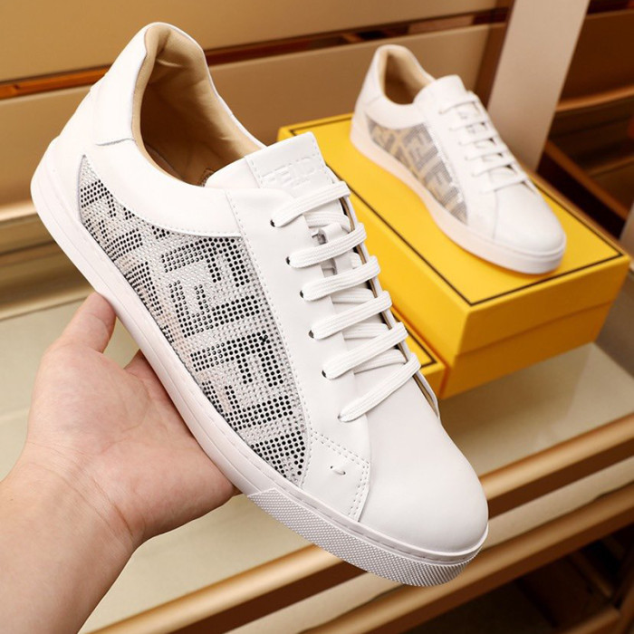 Fendi Mens Shoes Fashion Sneakers Luxury Brand Casual Shoes for Men with Original Box