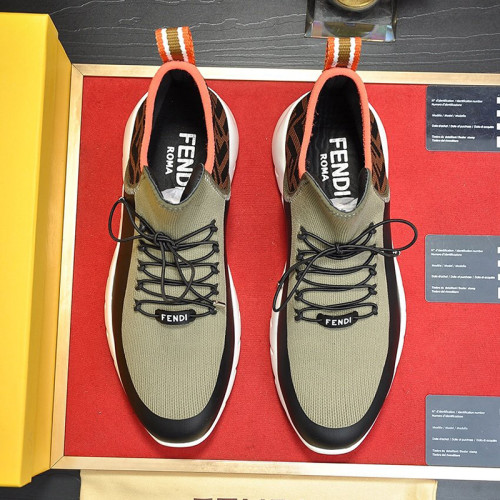 Fendi Mens Shoes Fashion Sneakers Luxury Brand Casual Shoes for Men with Original Box