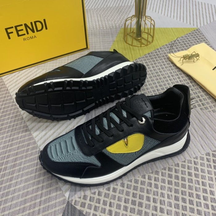 Fendi Mens Shoes Fashion Sneakers Luxury Brand Casual Shoes for Men with Original Box