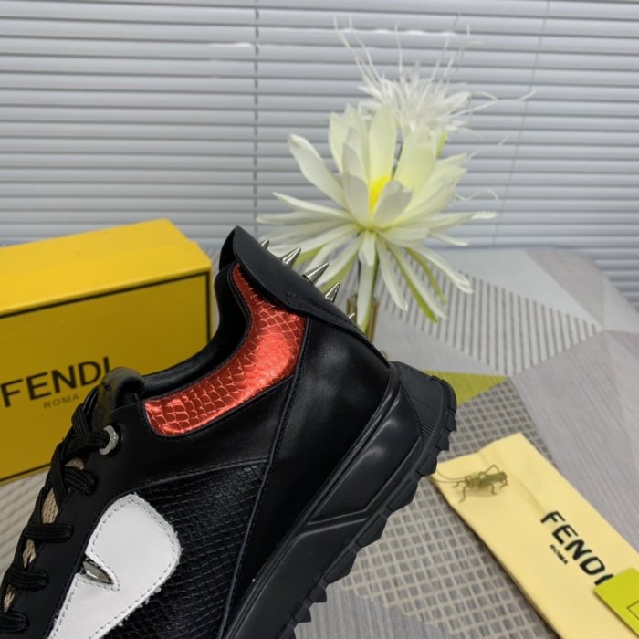 Fendi Mens Shoes Fashion Sneakers Luxury Brand Casual Shoes for Men with Original Box
