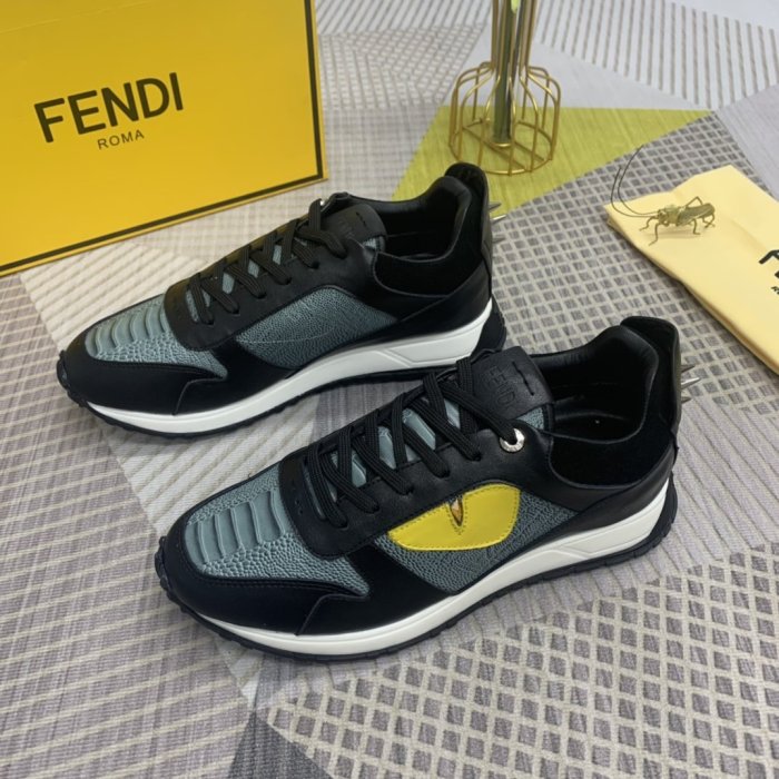 Fendi Mens Shoes Fashion Sneakers Luxury Brand Casual Shoes for Men with Original Box