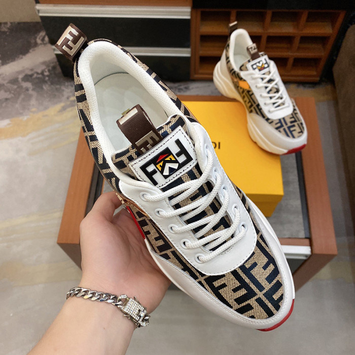 Fendi Mens Shoes Fashion Sneakers Luxury Brand Casual Shoes for Men with Original Box