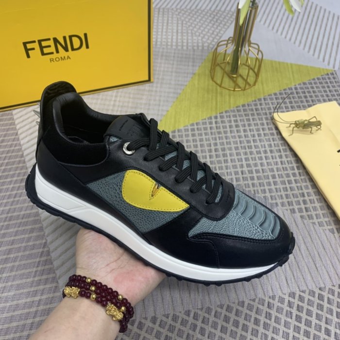 Fendi Mens Shoes Fashion Sneakers Luxury Brand Casual Shoes for Men with Original Box