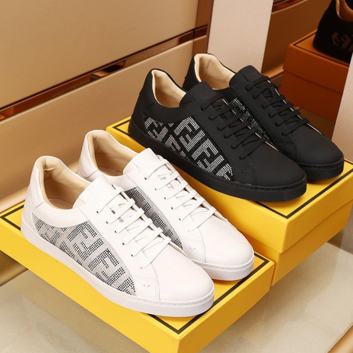 Fendi Mens Shoes Fashion Sneakers Luxury Brand Casual Shoes for Men with Original Box