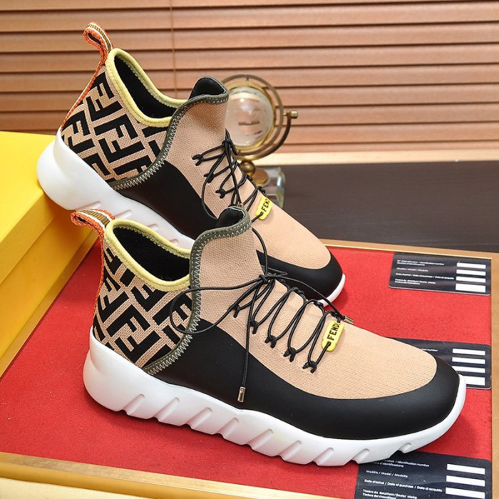 Fendi Mens Shoes Fashion Sneakers Luxury Brand Casual Shoes for Men with Original Box
