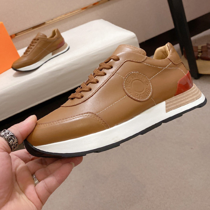 Hermes Mens Casual Shoes Fashion Sneakers Luxury Brand with Original Box