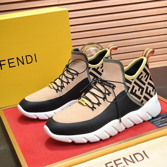 Fendi Mens Shoes Fashion Sneakers Luxury Brand Casual Shoes for Men with Original Box