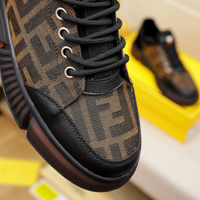 Fendi Mens Shoes Fashion Sneakers Luxury Brand Casual Shoes for Men with Original Box